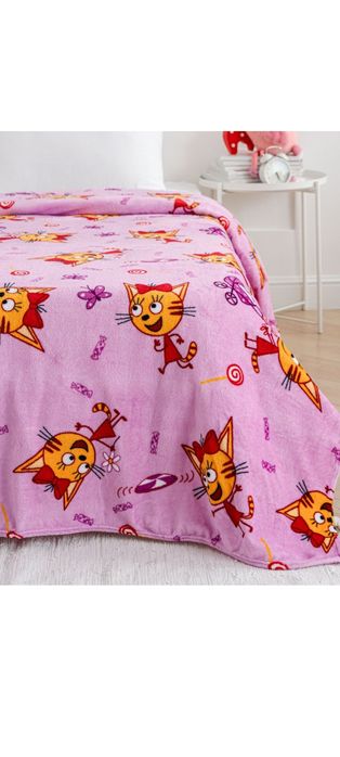 Детский плед "Три кота"