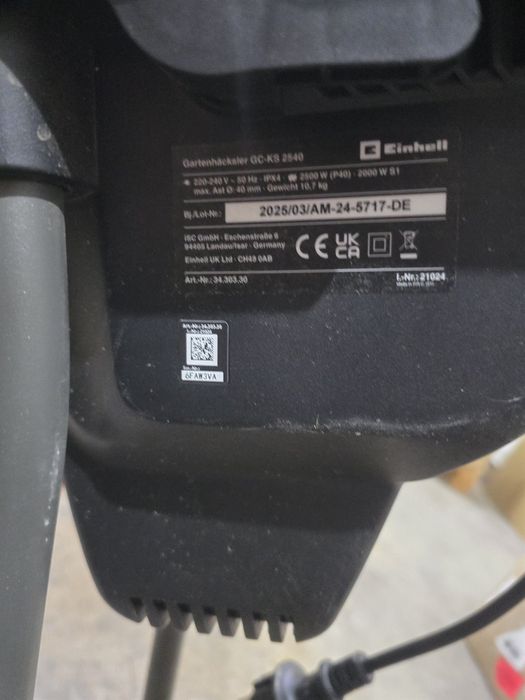 Tocator electric de crengi cu cutit reversibil 2500 W Einhell GC-KS 2540