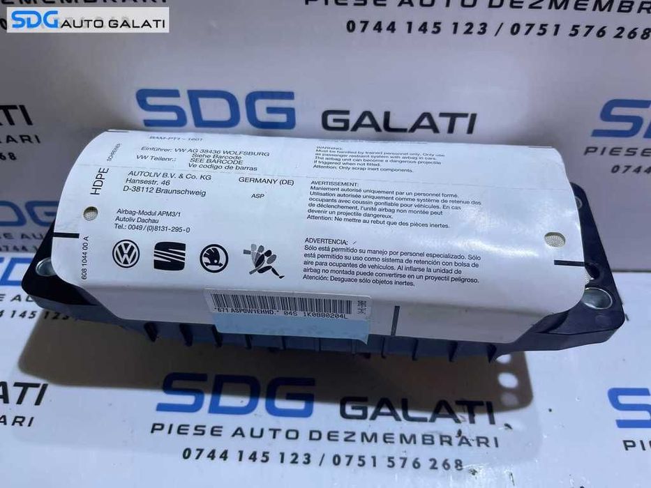 Airbag Pasager VW Golf 5 2004 - 2008 Cod 1K0880204L [L7812]