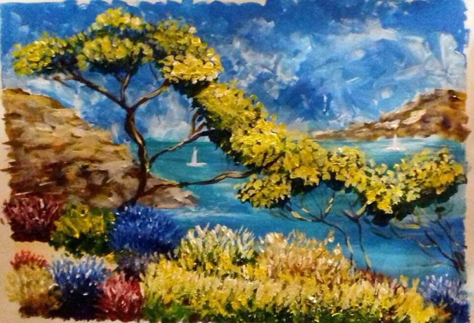 Картини, рисувани с акрилни бои