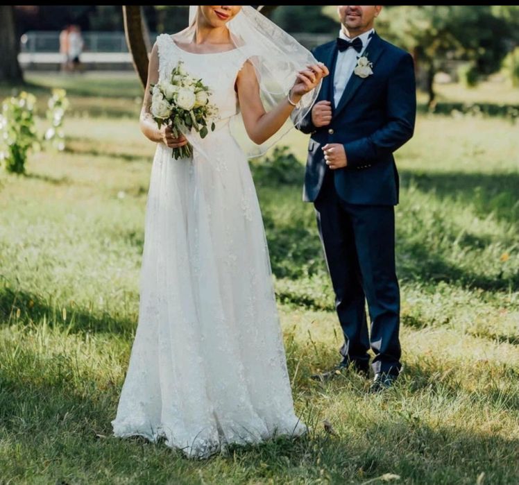 Rochie de mireasă superba, eleganta, model simplu, Wedding Atelier