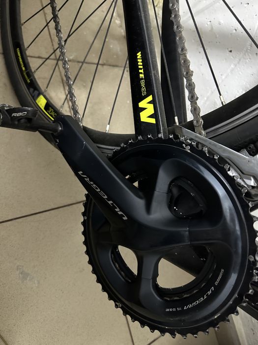 Bicicleta carbon white aero