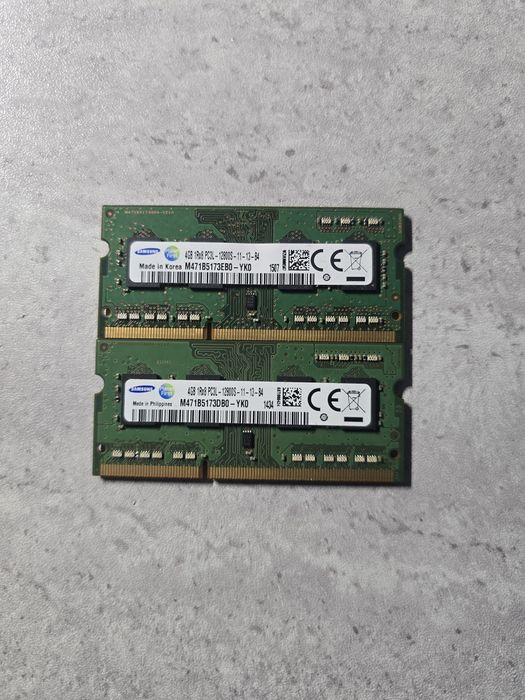 Vând kit 8gb ram DDR3L pentru laptop