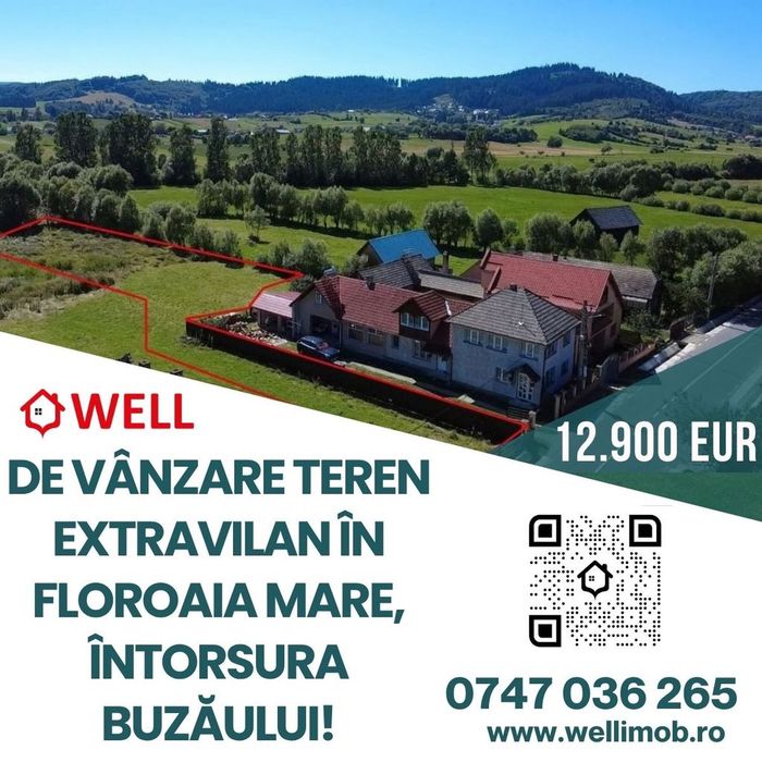 De vânzare teren extravilan în Floroaia Mare, Întorsura Buzăului!