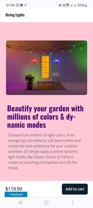 Philips екстериорни/интериорни smart led лампички