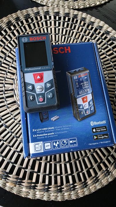 Telemetru laser  GLM 50C Professional,  conectivitate Bluetooth, displ