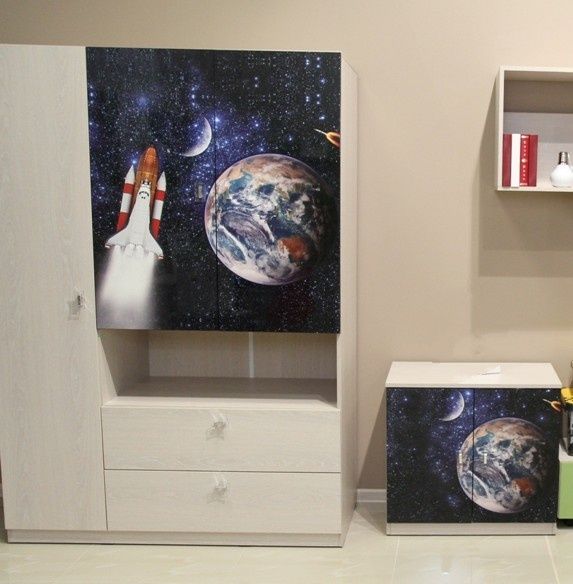 Dormitor pentru copii cu print