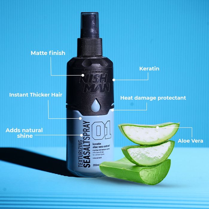 Nishman 01 Texturizing Sea Salt Spray (200 мл)