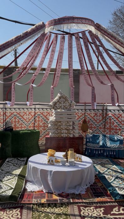 Полуюрта;юрта;киіз үй.