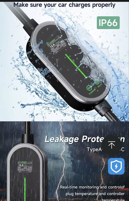 3,5kw 16A  WI-FI Type2 зарядно за електромобил,хибрид