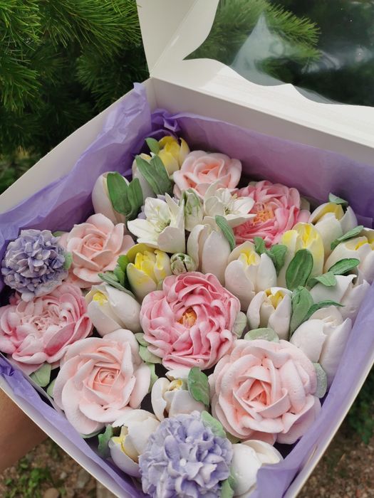 Зефирные букеты.