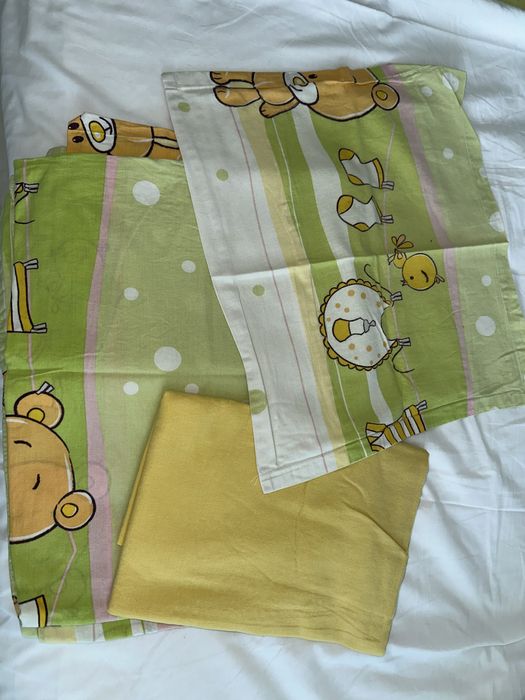 Спални Комплекти за бебешка кошара с 1 олекотена завивка