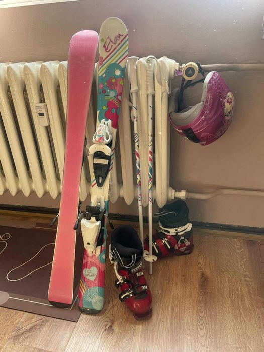 Детски Ски, обувки и каска
