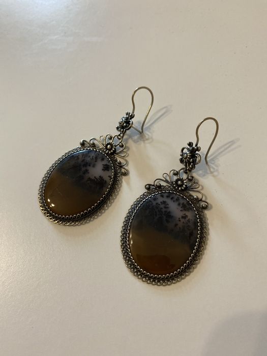 Продаю  серьги с агатом