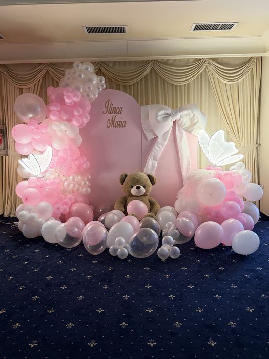 Aranjament decor baloane  botez nunta majorat