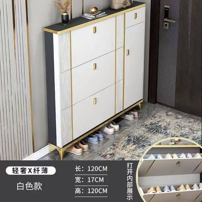 Современный узкий шкаф для обув