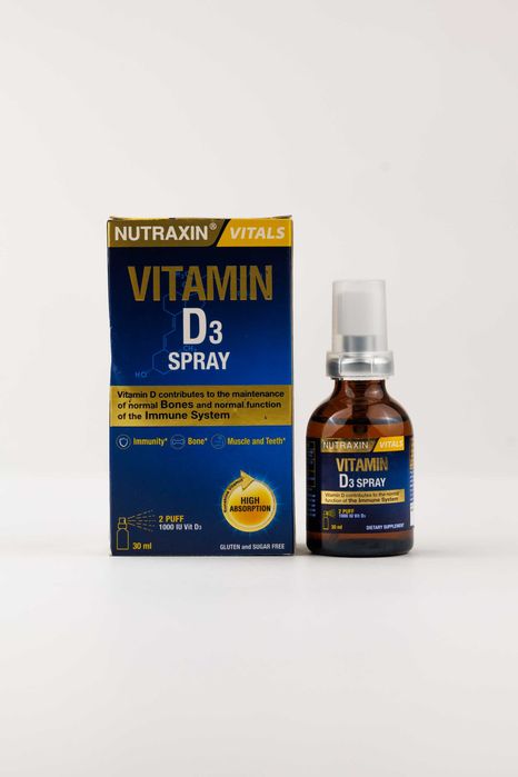 Nutraxin Vitamin D3 K2 spreyi, 30 ml