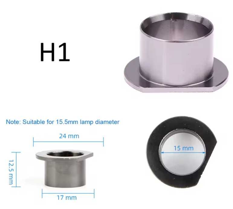 Комплект метални адаптери/преходници за фарове