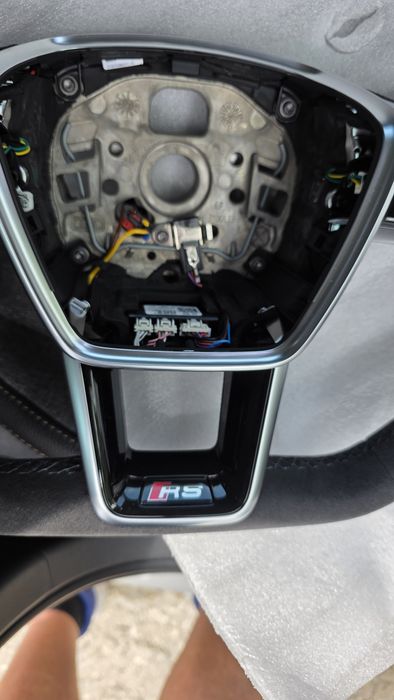 Volan audi rs a6 a7 a8 4k rs6 rs7 cu  alcantara incalzire si touch detection