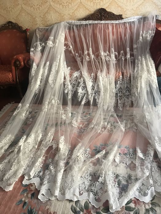 Тюль с узорами 7 м