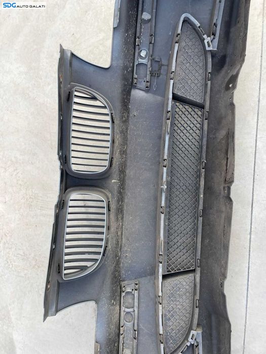 Bara Spoiler Fata Completa cu Grile si Proiectoare BMW Seria 1 E81 E87 2004 - 2008 Culoare Quarzblau Cod 7121490 712149012 [Z0073]