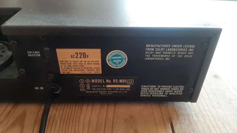 Technics rs m85 de colecție
