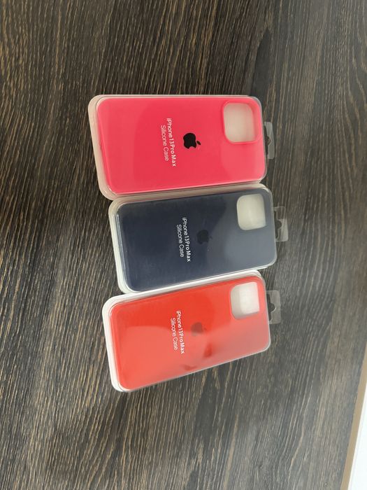 Husa Apple Gri Negru Alb Roz iPhone 15 Pro Max, 15 Pro, 14 Pro Max