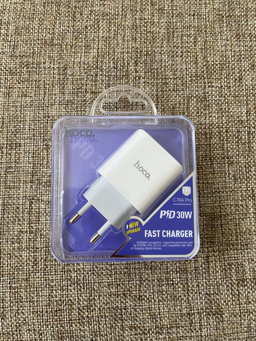 Адаптер быстрая зарядка для iPhone  USB-c lightning