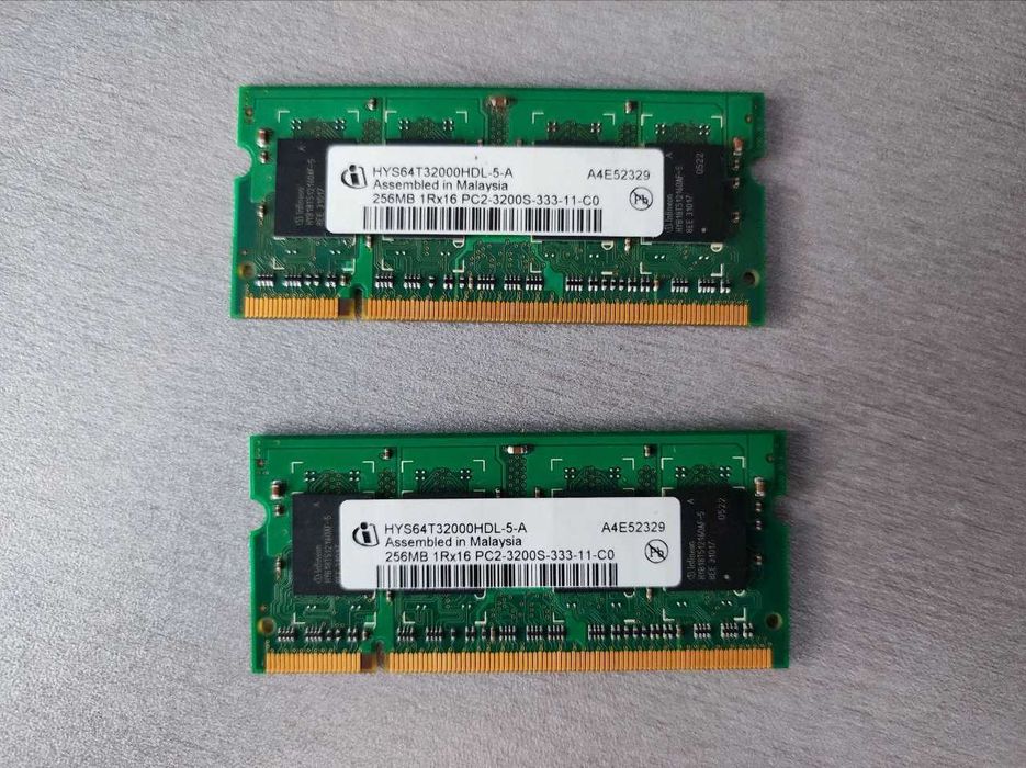 DDR2 laptop 2 x 256mhz