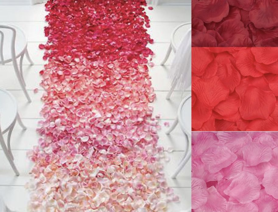 Розовые лепестки роз