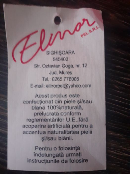 Haina/Jacheta, piele este 100%naturala