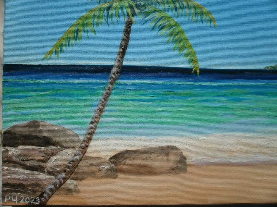 Картина тропически пейзаж