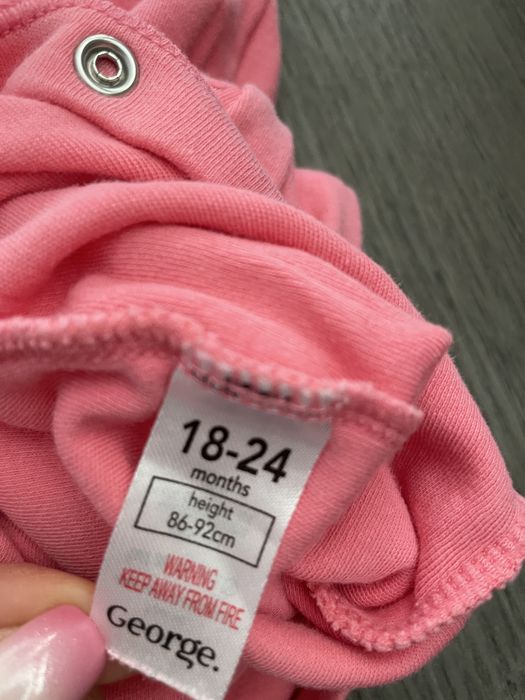 Комплект от 4 бодита с дълъг ръкав пижама ромпери 18-24 месеца момиче