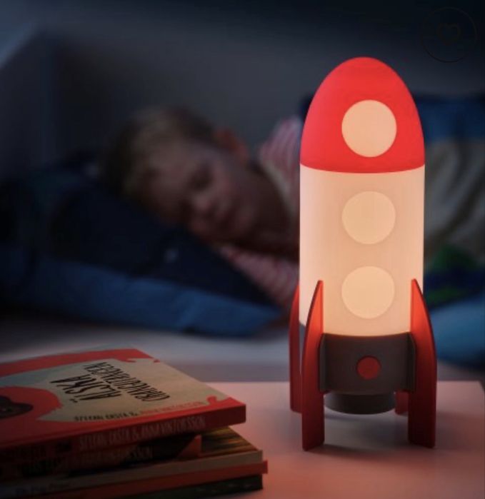 Детска LED настолна лампа AFTONSPARV (ракета) от Икеа