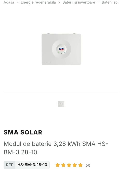 Baterie panouri fotovoltaice SMA SOLAR Modul de baterie 3,28 kWh SMA HS-BM-3.28-10