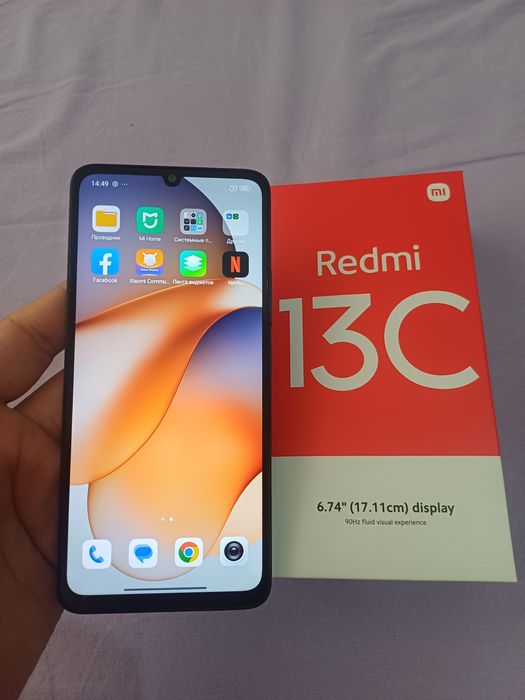 Xiaomi Redmi 13C 8/128GB Karobka Igravoy Holati Yaxshi Zor Otlichni