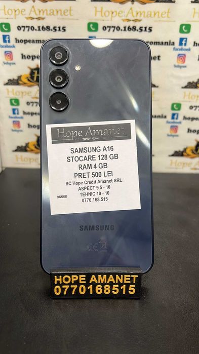 Hope Amanet P3 Samsung A16 128 GB / 4 GB RAM