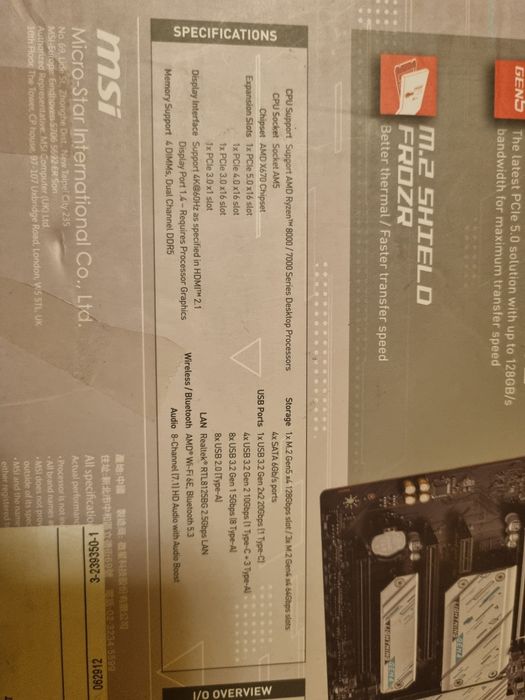 Placa de baza msi x670e gaming plus wifi