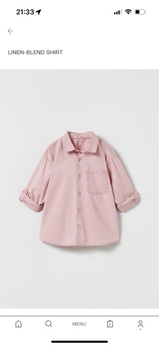 Костюм на Zara с риза, ръст 164 см