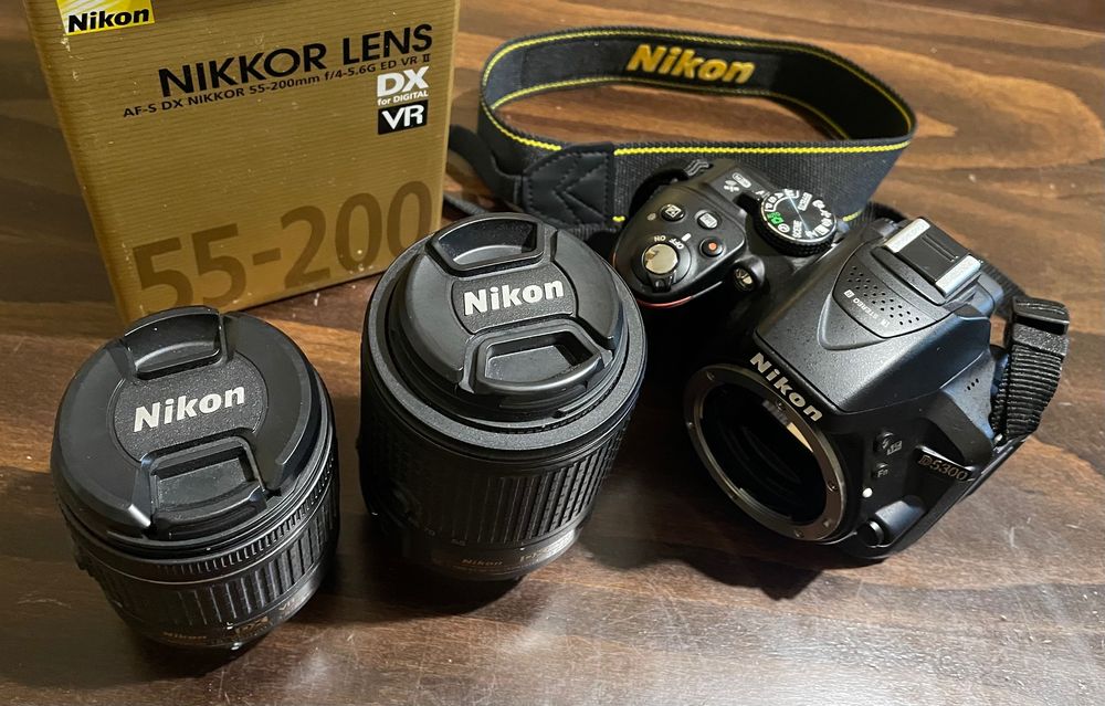 DSLR фотоапарат NIKON D5300+18-55 BLACK