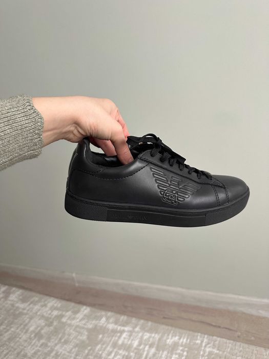 Оригинални детски обувки Emporio Armani от естествена кожа