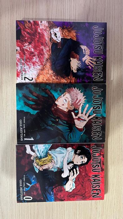 Vând cărți manga Jujutsu Kaisen (vol. 0–14) – stare foarte bună