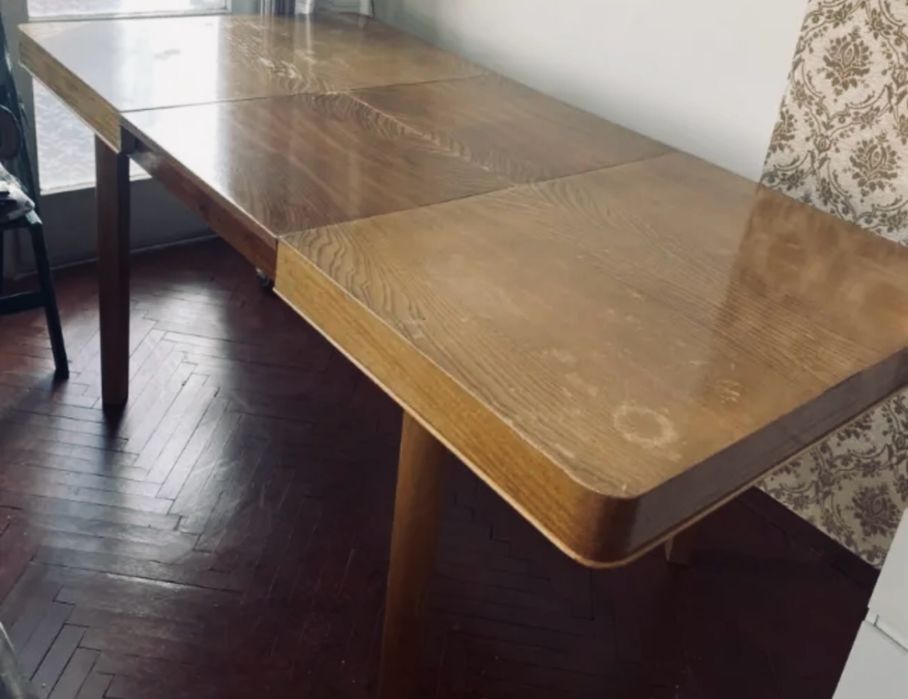 Дървена маса - разтегателна