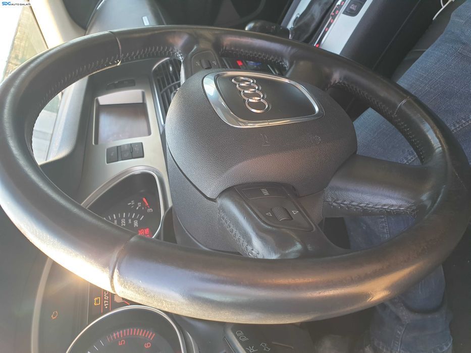 Volan Piele 4 Spite cu Comenzi FARA Airbag Audi Q7 2007 - 2015 [K1711]