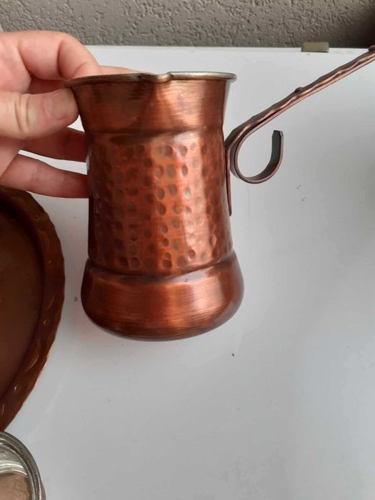 Сервиз за турско кафе от мед