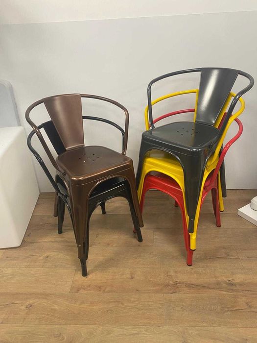 Mobilier metalic scaune TOLIX pentru HoReCa restaurant, terasa, pub