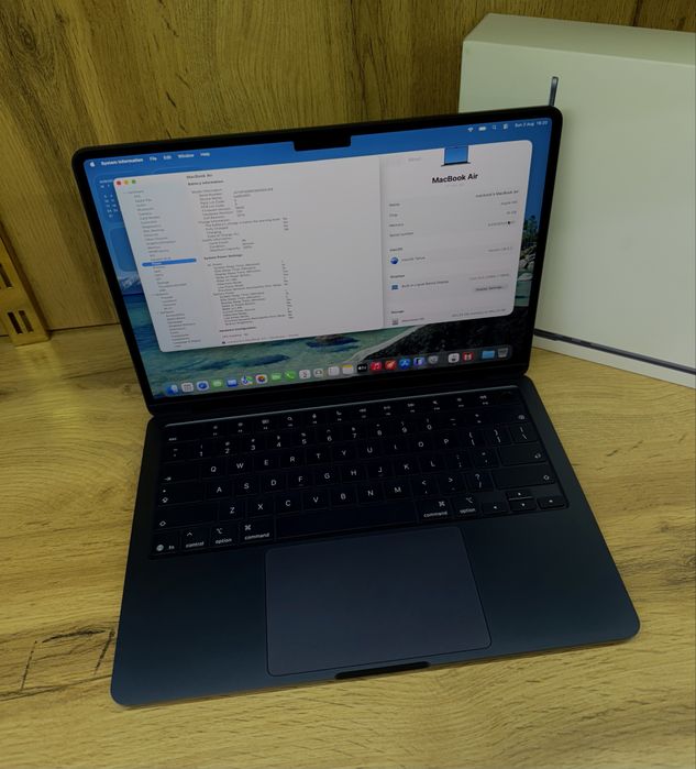 MacBook Air M5 13” 16/512GB 100% Full Box Midnight