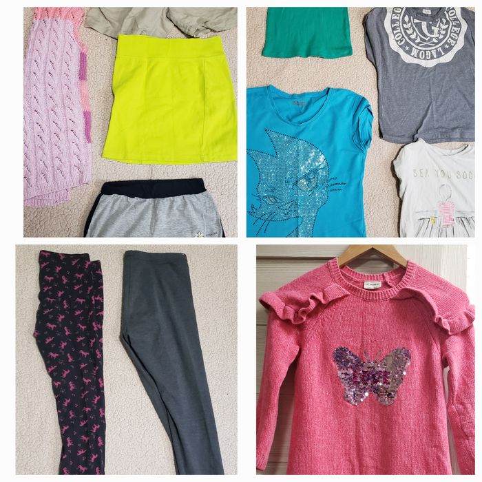 Большой пакет одежды на девочку 10-12лет