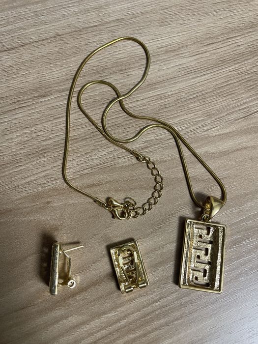 Набор серьги+цепочка с подвеской