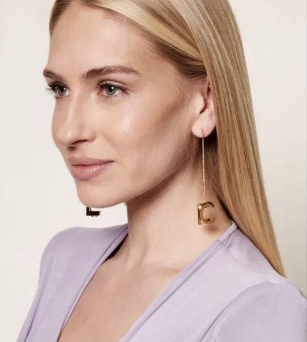 ELISABETTA FRANCHI Оригинални обеци, купени за 220€, продават се за  119€, Нови